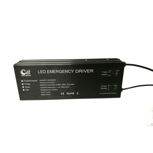 Round High Bay Driver d'urgence en haut de 200W