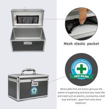 locked storage box with handle