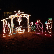 Religious Outdoor Lighted Nativity Sets and Holiday Light Displays