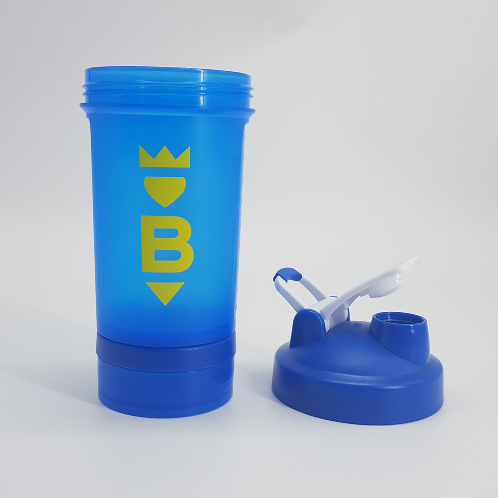 450ml bleu Shaker coupe Jarindividual couvercle 100cc Jar