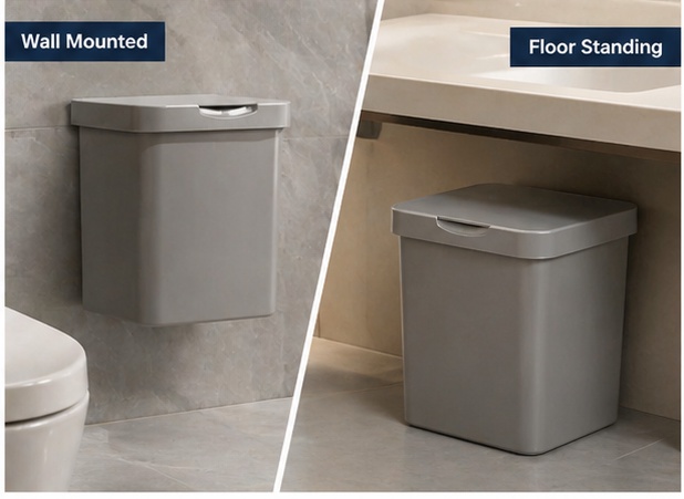 Pressione a lata de lixo superior Press Top Trash Can