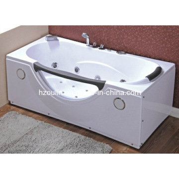 White Acrylic Sanitary Whirlpool Massage Bathtub (OL-002)