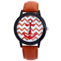 Colorful Geneva Watch Leather Printing Watches