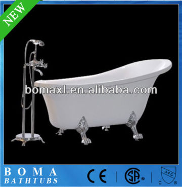 Top Quality 100% Pure Acrylic Clawfoot Corner Bathtubs