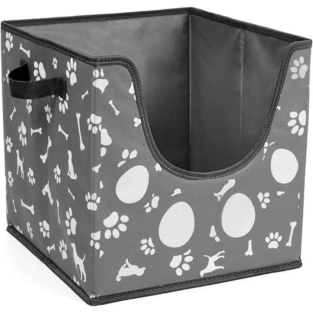 Pet Storage Box Dog Toy Basket for Organizing Dog Cat Toys and Pet Accessories