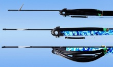 Latex tube-powered deep-sea fishing gun