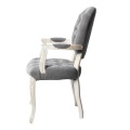 Modern Louis Ghost Restaurant Soft Arm Dining Chairs