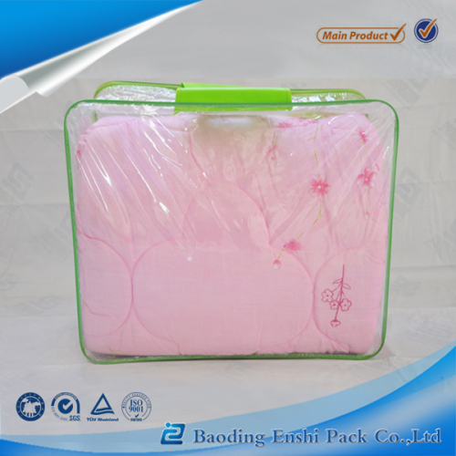 clear plastic zipper quilt bags with customized company logo