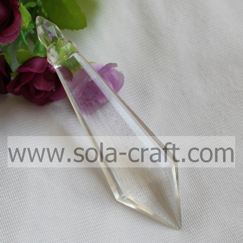 Transparent Plastic Faceted Diamond Bicone Bead Icicle for Chandelier Decoration