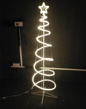 Spiral LED Rope Light Christmas Tree