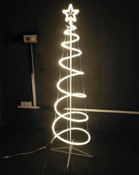 Spiral LED Rope Light Christmas Tree