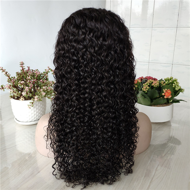 Usexy Lace Front Wigs Natural Water Wave Raw Cuticle Aligned Indian Human Hair Wig With Baby Hair