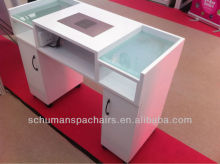 nail supplies including spa chairs and nail table