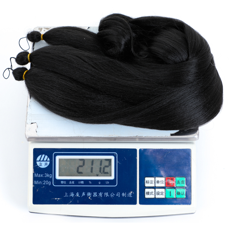 Wholesale Price Yaki Pony Braiding Hair  24inch 70grams African Yaki Synthetic Braiding Hair For Black Women