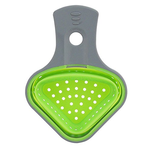 Setaccio per pasta pieghevole in silicone a forma di triangolo da cucina