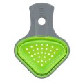 Kitchen Triangle Shape Silicone Collapsible Pasta Strainer