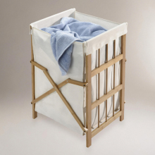 Foldable Bamboo Laundry Hamper Basket