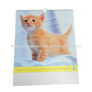 Wall Calendar with Lovely Animals
