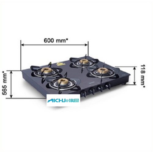 글렌 단조 황동 버너 블랙 가스 스토브