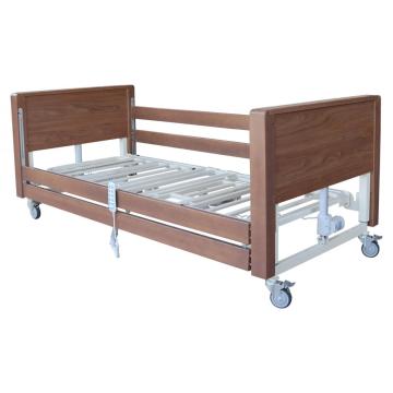 Community Low Profiling Bed with Wooden Side Rails