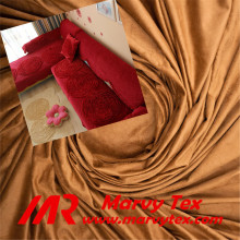 warp knitted tricot shiny cotton velour velvet for sofa fabric