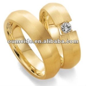 OEM/ODM Metal Ring Factory Gold Plated Gemstone Wedding Rings