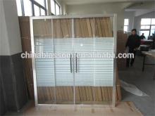Aluminum Framed Chrome Sliding Shower Doors