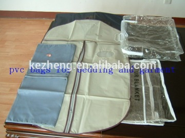 Custom imprinted PEVA zipper garment bag