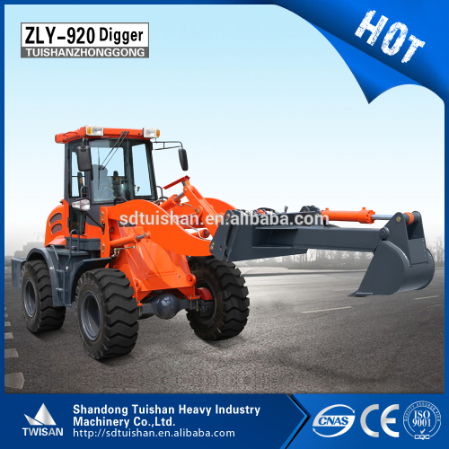 Euro 3 engine 2.0T wheel loader used in construction, building used equipment made in China