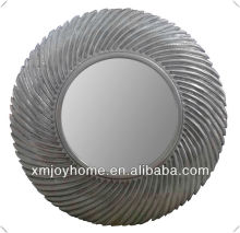 antique wood shadow box wall mirror,round antique mirror art,decorative wood shadow box frames wholesale