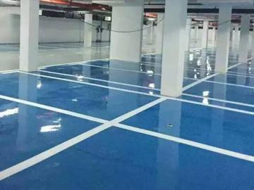 Garage high strength epoxy self-flowing flat paint