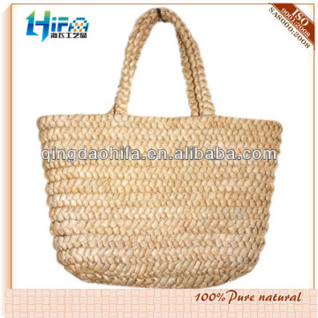 HIFA Natural Straw Bag Cornhusk Straw Tote Bag