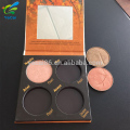 2018 Yecai emballage maquillage palette de fard à paupières en carton vide, palette de fard à paupières maquillage étiquette privée avec miroir