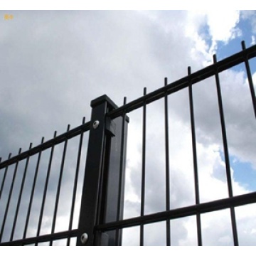 PVC coated double horizontal wire fence