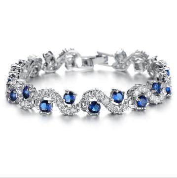 Fancy bridal jewelry, wedding chain bracelet