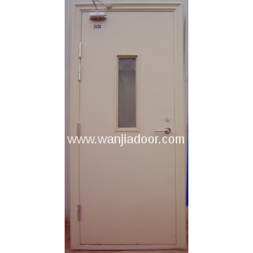 Fire door with closer