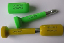 Container bolt seals