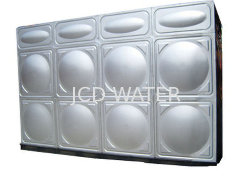 Vertical Domestic Sectional Water Tanks For Commercial , Bead Blasted