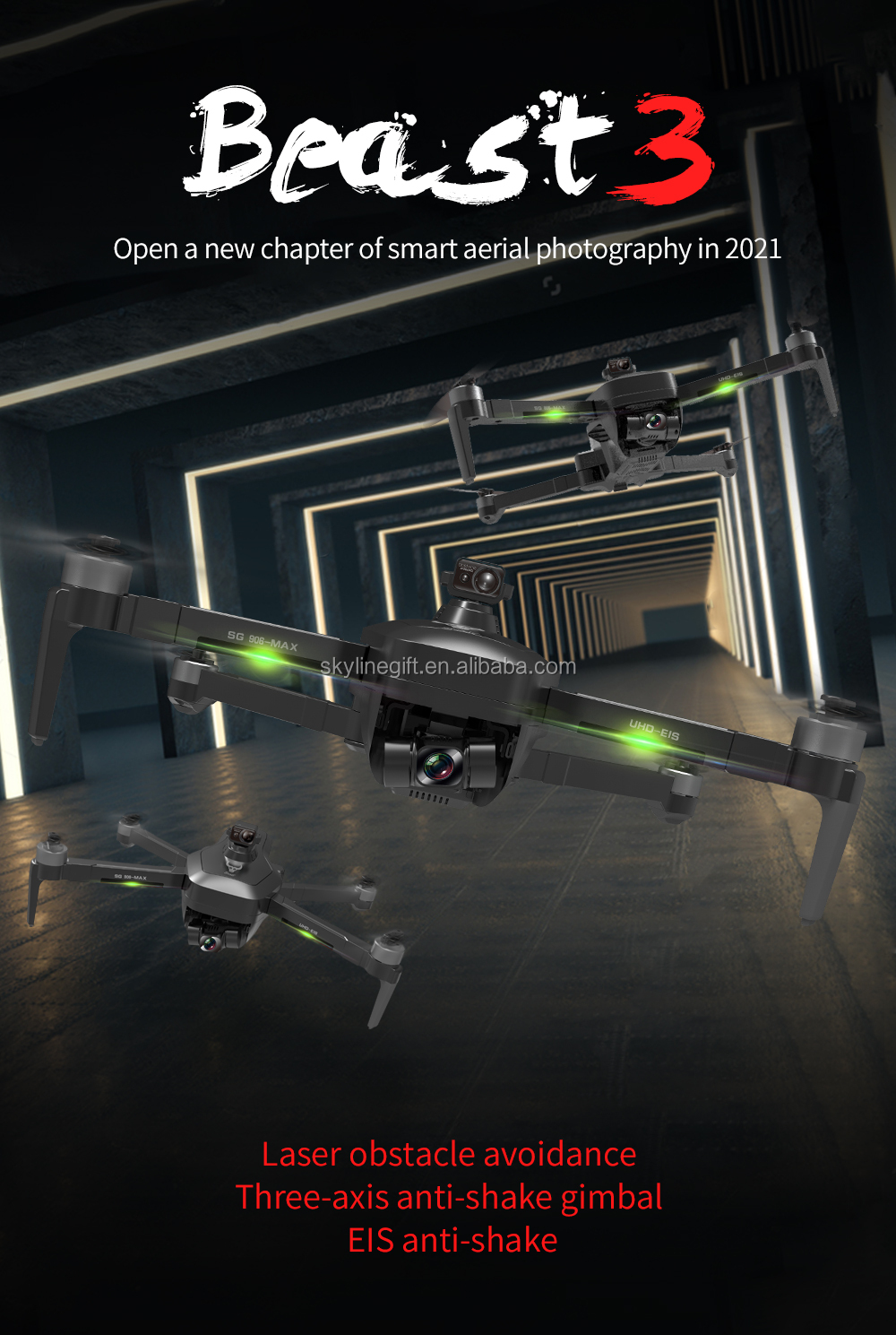 Orignal NEW SG906 MAX1 Beast 3+ 3KM GPS 4K Professional HD Camera 3 Axis Gimbal Automatic obstacle avoidance 5G WIFI FPV Drone