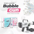 Pistolet à bulles électrique 44 trous Savon lumineux soufflant