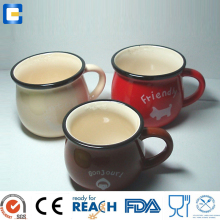 hot sale new design reusable ceramic coffe cup custom logo from china manufacturer with high quality