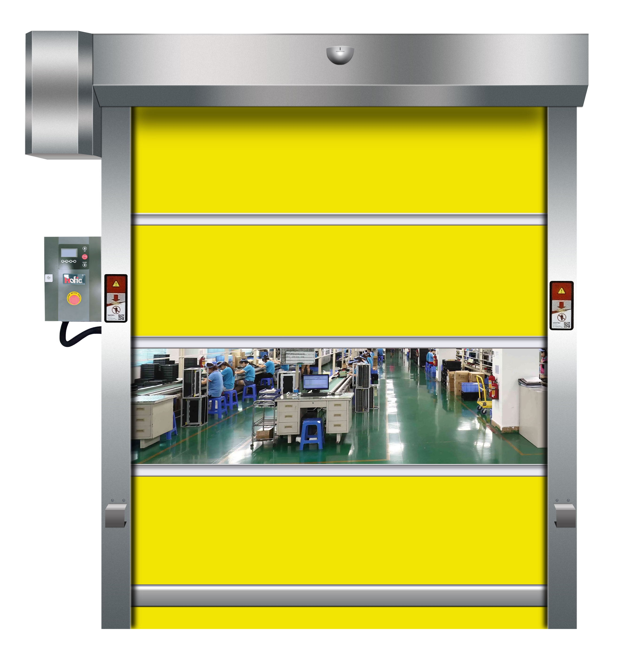 industrial automatic high speed pvc door