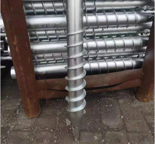 Venta caliente Ancla de pila de tornillo molido galvanizado