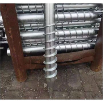 Venta caliente Ancla de pila de tornillo molido galvanizado