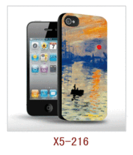 Art Pictrue Iphone5 Case,pc Case Rubber Coated,with 3d Picture,multiple Colors Available?