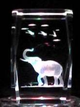 crystal glass elephant figurine