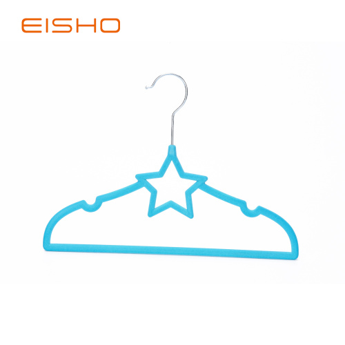 EIHSO Best Star Blue Velvet Hangers