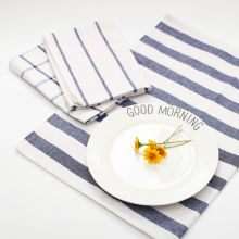 Custom Printed Organic Cotton Tea Towels & Striped Kitchen Towels