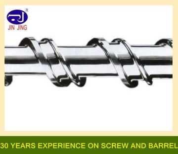 recycled plastic extruder screw and barrel