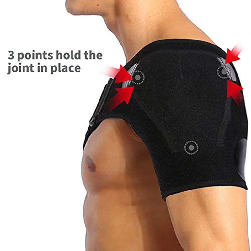 Supporto per spalla in neoprene unisex a compressione regolabile